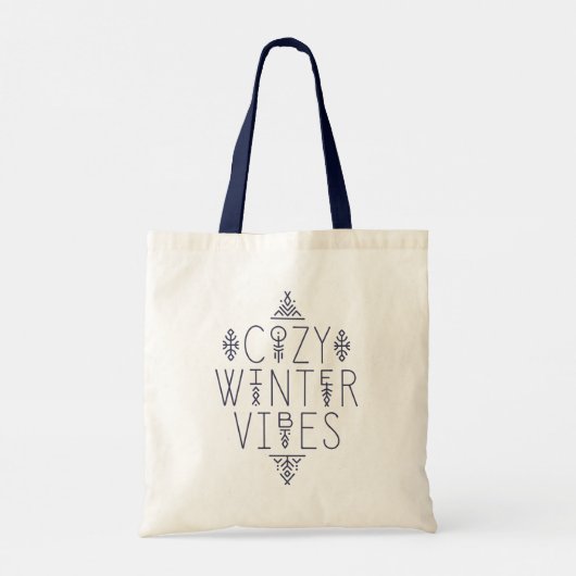 Gezellige Winter Vibes Design Tote Bag (Achterkant)