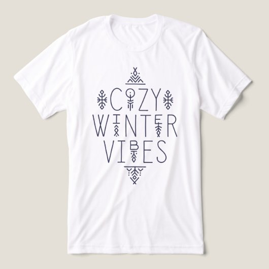 Gezellige Winter Vibes Design Tri-Blend Shirt (Design voorkant)