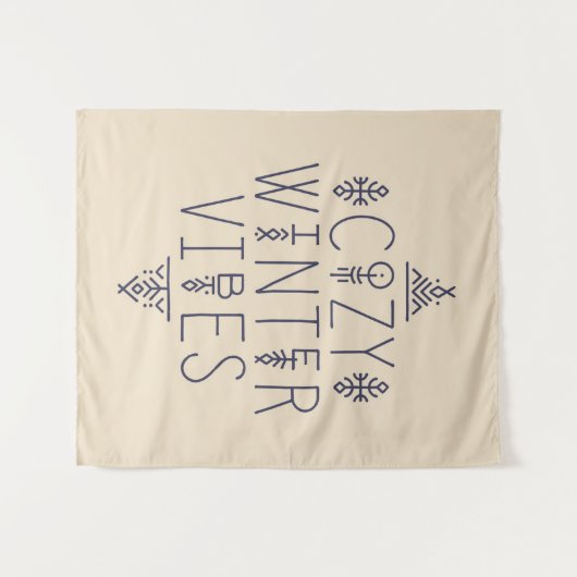 Gezellige Winter Vibes Design Wandkleed (Voorkant (horizontaal))