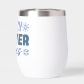 Gezellige Winter Vibes - Snowflake Typografie (Achterkant)