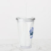 Gezellige Winter Vibes - Snowflake Typografie Acryl Drinkbeker (Rechts)