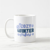 Gezellige Winter Vibes - Snowflake Typografie Koffiemok (Links)