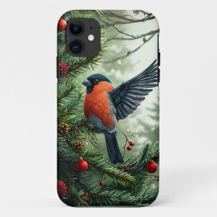 Gezellige Winter Vogel Landschap Esthetisch Ontwer Case-Mate iPhone Case