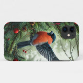 Gezellige Winter Vogel Landschap Esthetisch Ontwer Case-Mate iPhone Case (Achterkant (horizontaal))