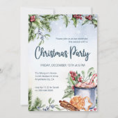 Gezellige Winter Warme Chocolade Sneeuw Kerstfeest Kaart (Voorkant)