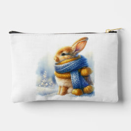 Gezellige winter wenst een grappig speciaal konijn etui