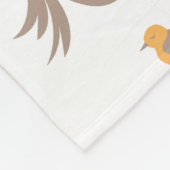 Gezellige Winter Woodland Dieren Folk Art Kerstmis Fleece Deken (Hoek)