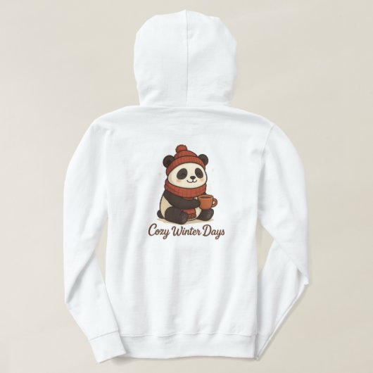 Gezellige Winterdagen Hoodie (Design achterkant)