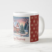 Gezellige winterhut grote koffiekop (Voorkant rechts)