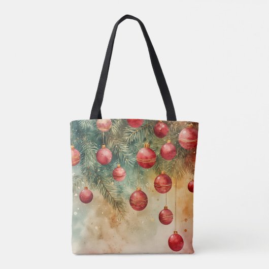 Gezellige winternachten Kerst Tas (Achterkant)