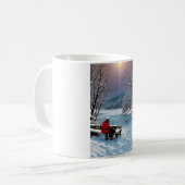 "Gezellige winterreflecties" Koffiemok (Voorkant links)