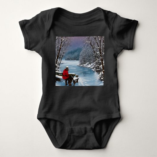"Gezellige winterreflecties" Romper (Voorkant)