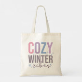 Gezellige wintervibes Vrolijk kerstfeest Tote Bag (Achterkant)