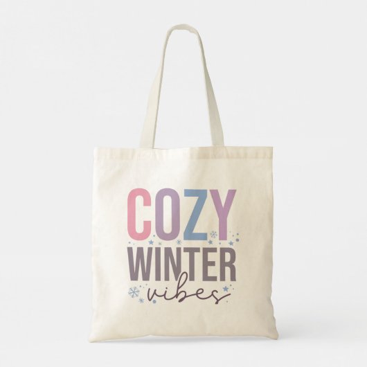 Gezellige wintervibes Vrolijk kerstfeest Tote Bag (Achterkant)