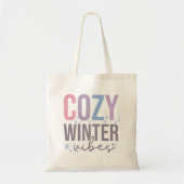 Gezellige wintervibes Vrolijk kerstfeest Tote Bag (Voorkant)