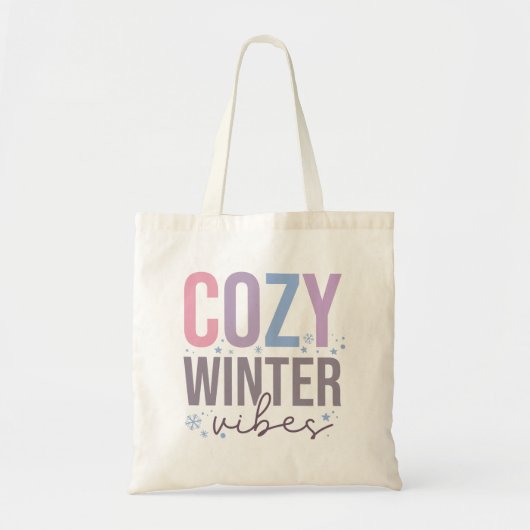Gezellige wintervibes Vrolijk kerstfeest Tote Bag (Voorkant)
