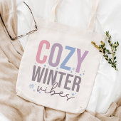Gezellige wintervibes Vrolijk kerstfeest Tote Bag