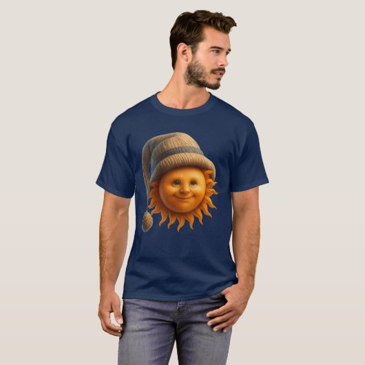 Gezellige Winterzon ☀️🧣 T-shirt (Voorkant volledig)