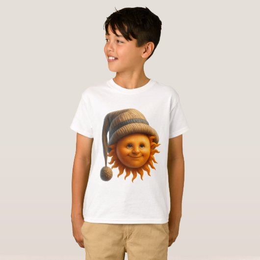 Gezellige Winterzon ☀️🧣 T-shirt (Voorkant volledig)