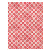 Gezellige witte en rode winter bloemenprint Kerstm Tafelkleed (Voorkant)