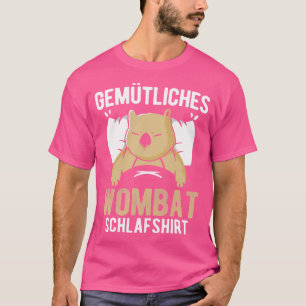 Gezellige Wombat Slaap Australië Wombat T-shirt