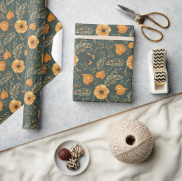Gezellige Woodland Floral Botanical Cadeaupapier