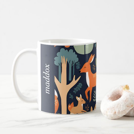 Gezellige Woodland Friends Koffiemok (Met donut)