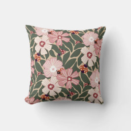 Gezellige Woodland lieveheersbeestjes & Wildflower Kussen