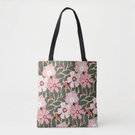 Gezellige Woodland lieveheersbeestjes & Wildflower Tote Bag