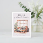 Gezellige woonkamer Vastgoed Landbouw Briefkaart (Staand voorkant)