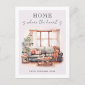 Gezellige woonkamer Vastgoed Landbouw Briefkaart (Voorkant)