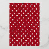 Gezelliger Samen Kerstmis Foto Goud Folie Feestdagenkaart (Achterkant)