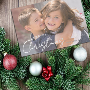 Gezelligste kerst familie vreugde Kerstmis Folie Feestdagenkaart