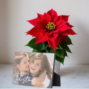 Gezelligste kerst familie vreugde Kerstmis Fotoplaat