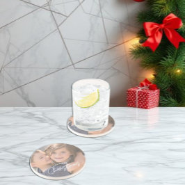 Gezelligste kerst familie vreugde Kerstmis Zandsteen Onderzetter
