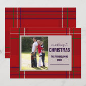 Gezelligste Kerst Plaid Feestdagenkaart (Voorkant / Achterkant)