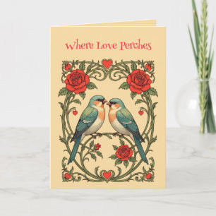 Gezelschap Art Nouveau Vintage Illustratie Kaart