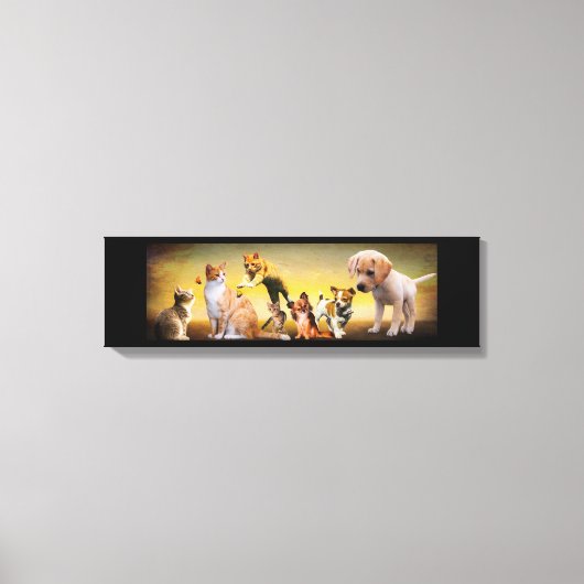 Gezelschapsdieren Canvas Afdruk (Voorkant)