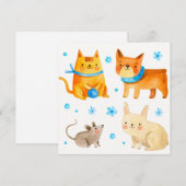 Gezelschapsdieren Feestdagenkaart (Voorkant / Achterkant)