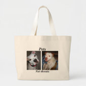 Gezelschapsdieren, geen bedreiging canvas tas (Voorkant)