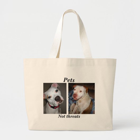 Gezelschapsdieren, geen bedreiging canvas tas (Voorkant)