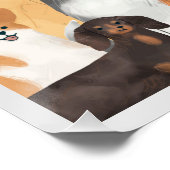 Gezelschapsdieren, honden en katten perfect poster (Hoek)