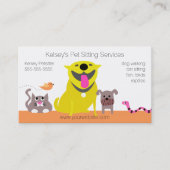 Gezelschapsdieren - kattenslang visitekaartje (Voorkant)