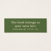  gezelschapsdieren, kutstripper, kat Kitten Mini Visitekaartjes (Achterkant)