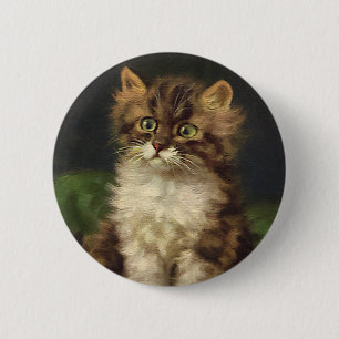  gezelschapsdieren, kutstripper, kat Kitten Ronde Button 5,7 Cm