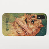 gezelschapsdieren, langgehakt Oranje katat Case-Mate iPhone Case (Achterkant (horizontaal))