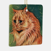 gezelschapsdieren, langgehakt Oranje katat Keramisch Ornament (Rechts)