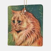 gezelschapsdieren, langgehakt Oranje katat Keramisch Ornament (Links)