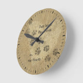 Gezelschapsdieren laten Paw-afdrukken op ons hart Ronde Klok (Hoek)