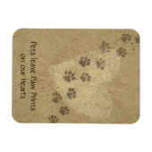 Gezelschapsdieren laten Paw-afdrukken op onze hart Magneet (Horizontaal)